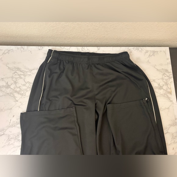 BCG Academy Mens 2XL Black Gray Track Pants Joggers Polyester Spandex Athletic - Picture 3 of 5